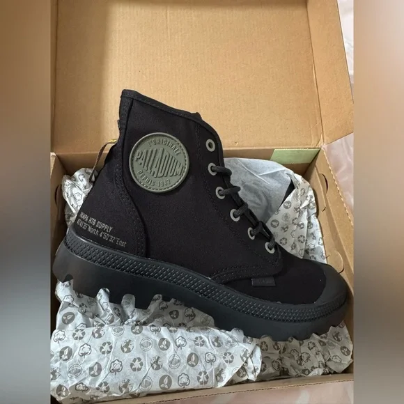 Palladium Black High-Top Boots - Picture 1 of 9